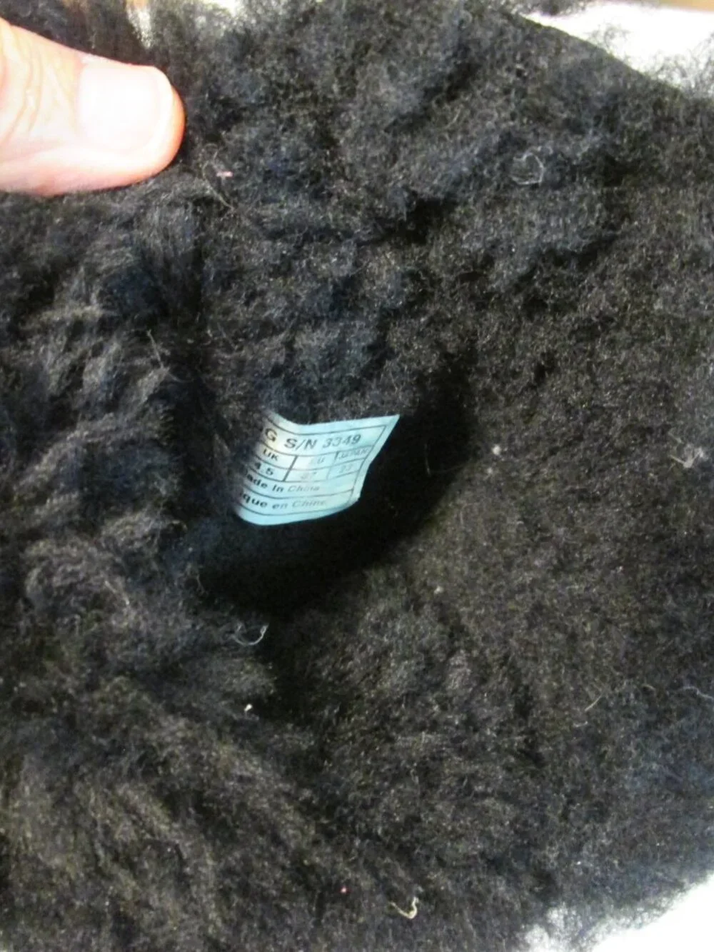 Ugg Women's Black Fur Lined with some 